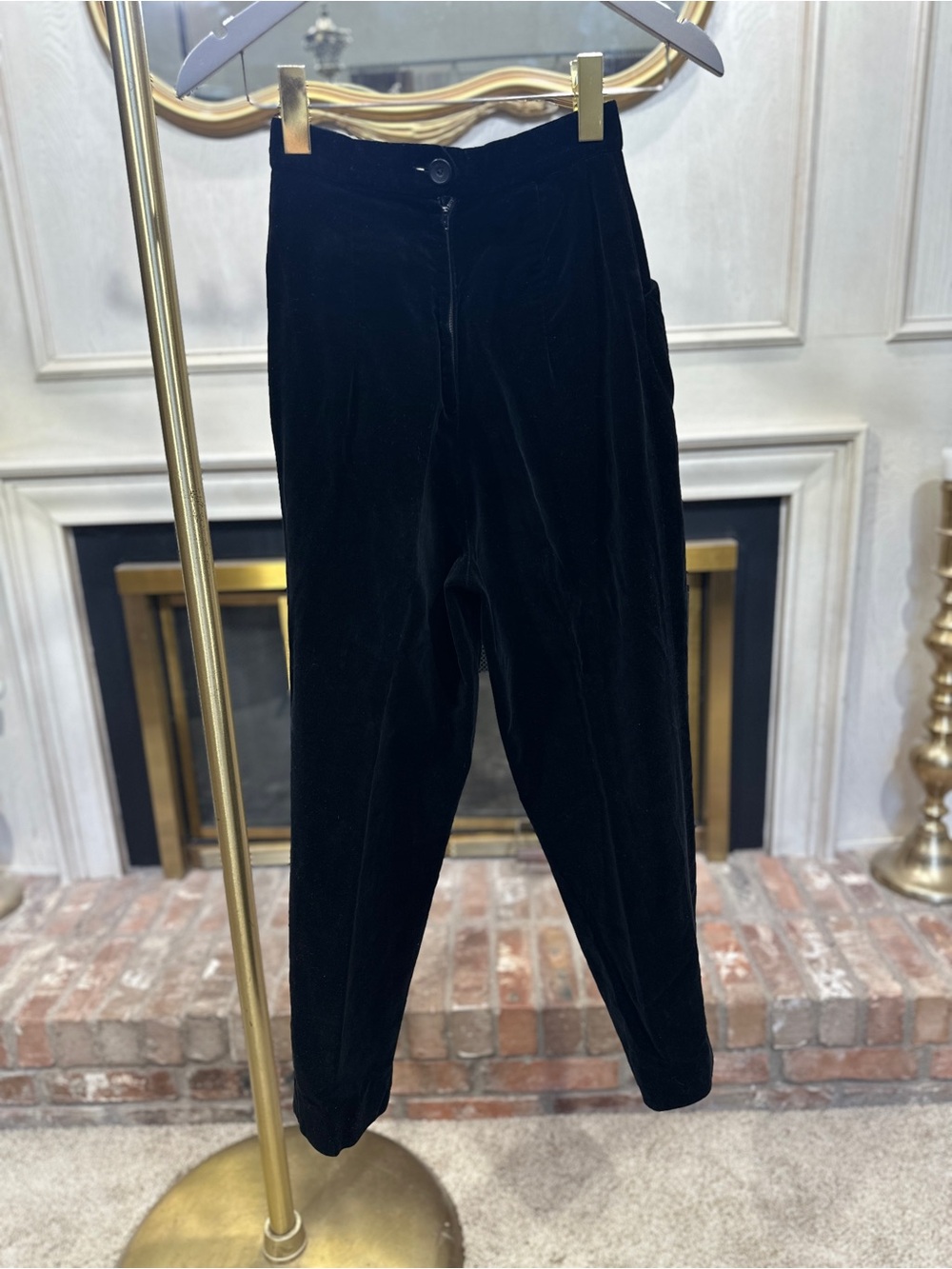 Casual Time of California Velveteen Pants XS Dark Academia Pinup Retro Glam